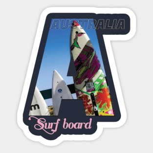 Australia surf board Sticker